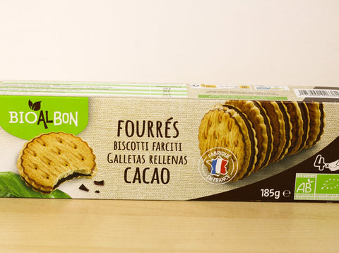 Biscuits fourrés cacao BIO